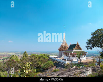 Khao Di Salak tempio, U Thong, U Thong, Suphan Buri, Thailandia Foto Stock