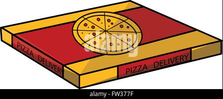 Scatola di pizza Illustrazione Vettoriale