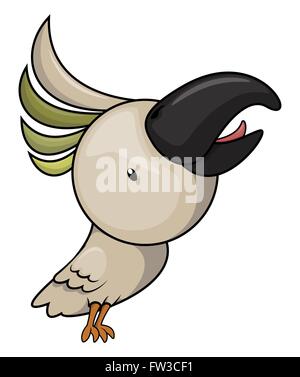 Pappagallo bianco Illustrazione Vettoriale