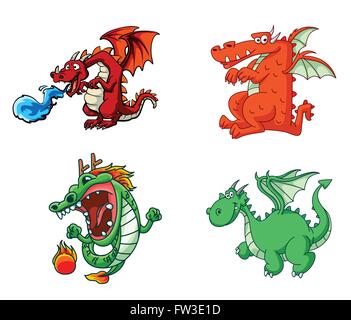 La raccolta del drago Illustrazione Vettoriale