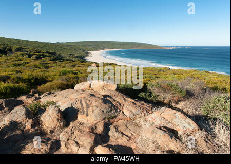 Vista dal siluro Rock Lookout, Yallingup Beach Road, Yallingup, Sud Ovest , Australia Occidentale Foto Stock