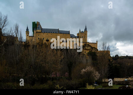 Alcazar di Segovia Castiglia e Leon, Spagna Foto Stock