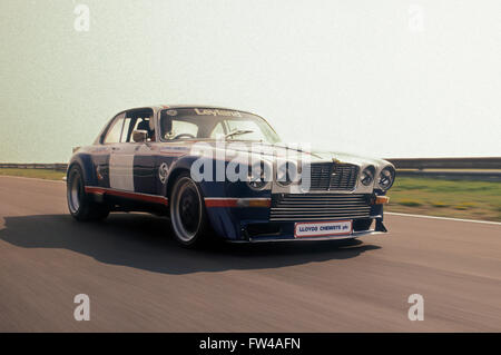 Jaguar XJC 5.3 racing car.1975 costruito da Broadspeed. Foto Stock