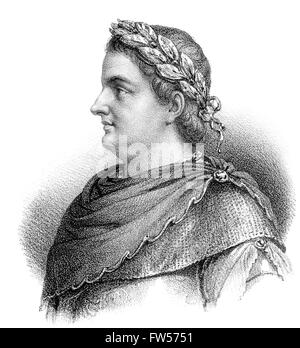 Charles il grasso, Carlo III, dit le Gros, Karl III., 839-888, imperatore carolingio Foto Stock