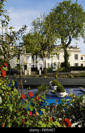 Casa di John Masefield, Little Venice, Londra, inglese poeta e scrittore, 1878-1967 Foto Stock