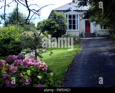 Casa di William Butler Yeats, 1865-1939, poeta irlandese, drammaturgo, vincitore del premio Nobel, Senatore, in Dalkey, Co. Dublino, Irlanda Foto Stock