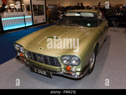 Un 1964, 5367cc, Gordon-Keeble, nel Gordon-Keeble Owners Club stand, in Automobile Club Square, al London Classic Car Show 2016. Foto Stock