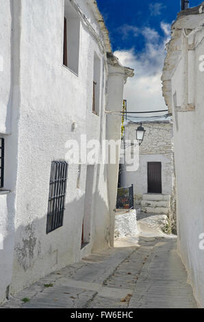 Strada di Capileira in La Alpujarra di Granada, Spagna Foto Stock