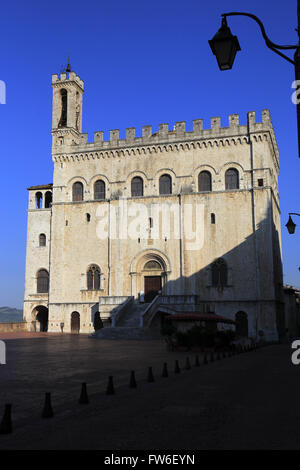 Palazzo del Palazzo Consoli onorari a Gubbio in Umbria, Italia Foto Stock