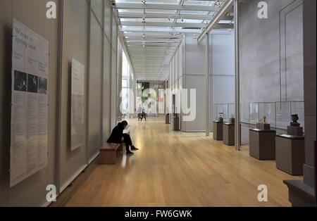 Vista interna della Morgan Library & Museum. Manhattan, New York City, Stati Uniti d'America Foto Stock