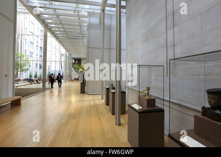 Vista interna della Morgan Library & Museum. Manhattan, New York City, Stati Uniti d'America Foto Stock