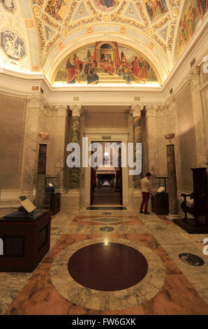 Rotunda del Morgan Library & Museum. Manhattan, New York City, Stati Uniti d'America Foto Stock