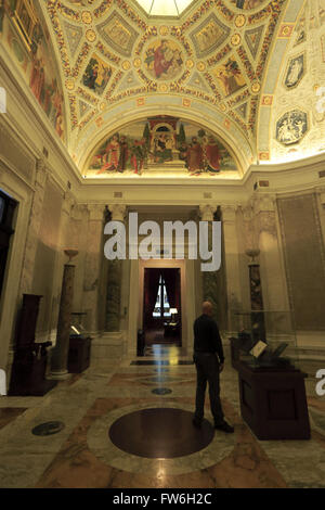 Rotunda del Morgan Library & Museum. Manhattan, New York City, Stati Uniti d'America Foto Stock