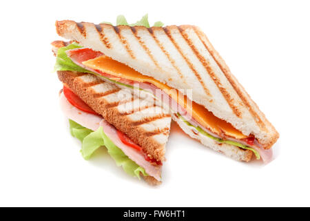 Sandwich con prosciutto e formaggio Foto Stock