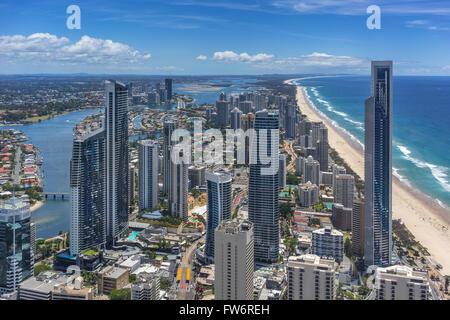 Surfers Paradise sulla Gold Coast in Australia Foto Stock