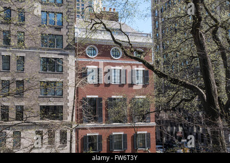 Willard D. Casa diritta, la Quinta Avenue alla 94th Street, New York, Stati Uniti d'America Foto Stock