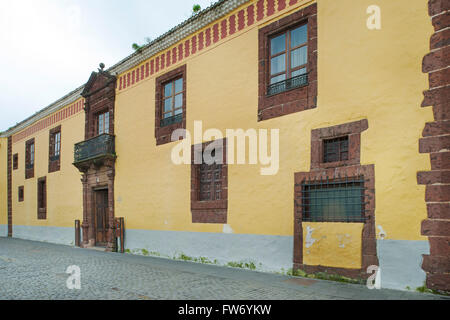 Spanien, Teneriffa, San Christobal de La Laguna, Calle Obispo Rey Redondo, Casa Alvarado (Casa de los Capitanes Generales) Foto Stock