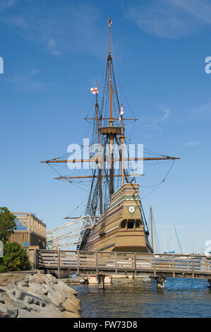 Il Mayflower a Plymouth, Massachusetts Foto Stock