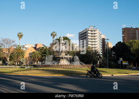 Fuente de las Tres Gracias. Malaga (Spagna) Foto Stock