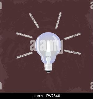 Bella idea incandescente Illustrazione Vettoriale
