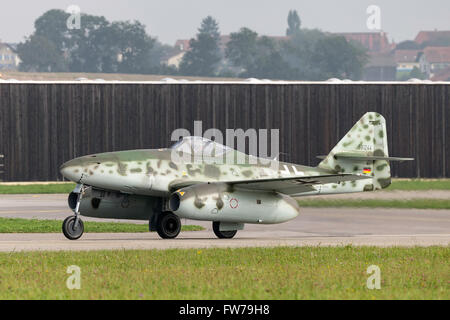 Messerschmitt Me-262 D-IMTT Schwalbe tedesco jet da combattimento della Seconda Guerra Mondiale. Questo velivolo appartiene alla Messerschmitt Foundation Foto Stock