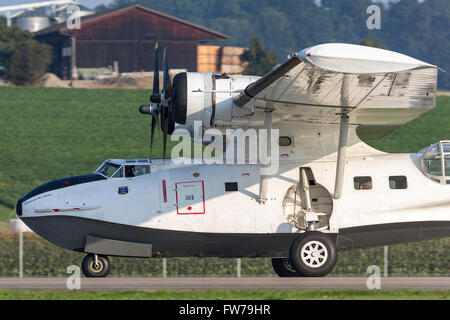 La II Guerra Mondiale era costruttiva PBY consolidato-5A Catalina Flying Boat N9767. Il Catalina è stato il pattugliamento marittimo di aeromobili. Foto Stock