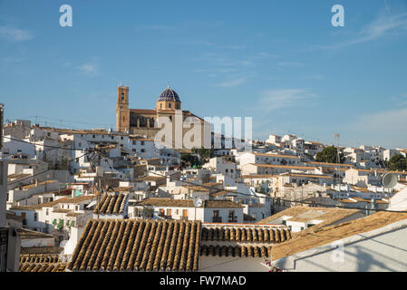 Senic Altea città vecchia, una destinazione privilegiata in Europa Mediterranea Foto Stock