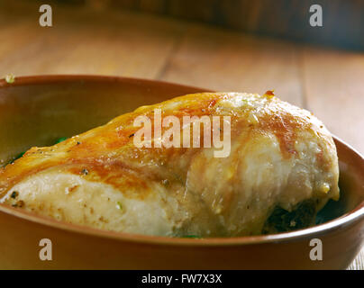 Villaggio Italiano Chicken Vesuvio .close up Foto Stock