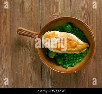 Villaggio Italiano Chicken Vesuvio .close up Foto Stock