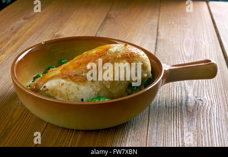 Villaggio Italiano Chicken Vesuvio .close up Foto Stock