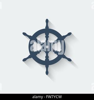 Volante elemento di design - illustrazione vettoriale EPS. 10 Illustrazione Vettoriale