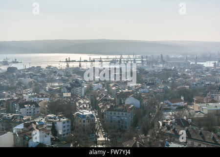 Generali di alto vista di Varna, Bulgaria nella bella giornata Foto Stock