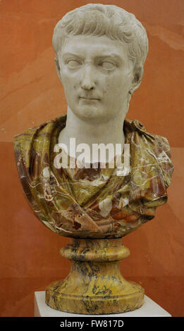 Tiberio (42 BC-37 AD). 2° imperatore del Sacro Romano Impero da 14-37 annuncio. Juliio-Claudia dinastia. Lo stato Museo Hermitage. San Pietroburgo. La Russia. Foto Stock