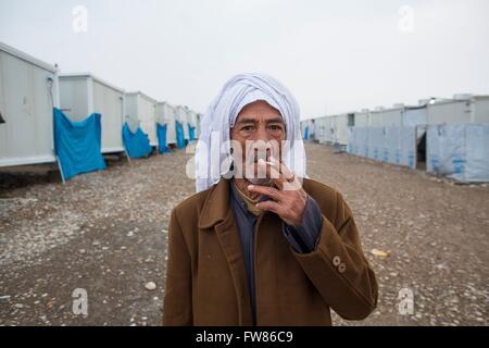 Tazade campo profughi nei pressi di città Kalar (nord Iraq), la casa di qualche migliaio di Suni iracheno araba Foto Stock