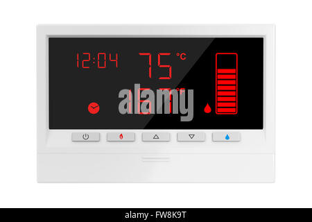 Calorifero di Acqua Solare controller, isolati su sfondo bianco Foto Stock