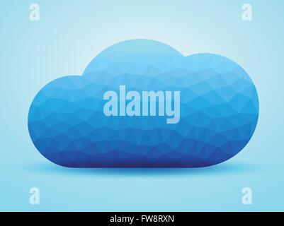 Creative sfondo cloud per la tua azienda. Illustrazione Vettoriale. Illustrazione Vettoriale