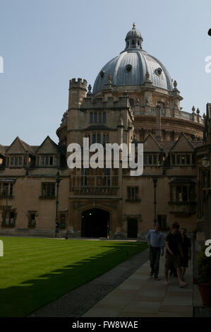 Brasenose College di Oxford shwoing edifici, quad e vita del college. Foto Stock