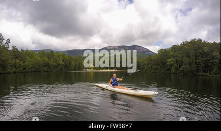 Pinnacle lago a Table Rock State Park nel Sud Carolina. Foto Stock