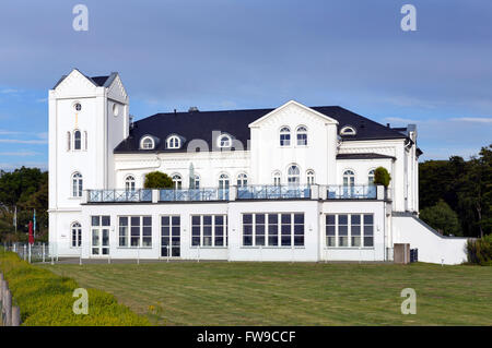 Haus Bischofsstab, Spiaggia storica villa nella località balneare di Heiligendamm, Baia di Mecklenburg, Bad Doberan Foto Stock