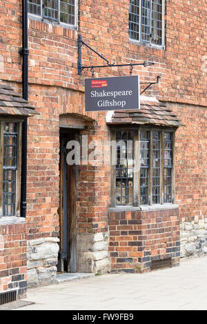 Regali di Shakespeare, Stratford upon Avon, Warwickshire, Regno Unito Foto Stock