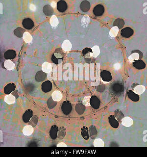 Abstract moderno graphic design arte digitale concept creativo Foto Stock