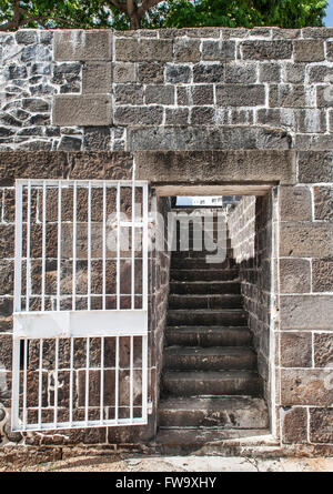 Fasi di Aapravasi Ghat (l'immigrazione deposito) in Port Louis, la capitale di Mauritius. Foto Stock