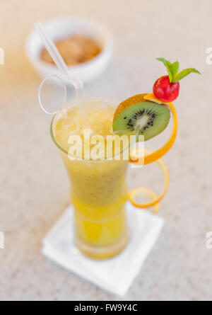 Cocktail presso un hotel in Mauritius. Foto Stock