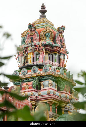 Tempio indù al Bel Air in Mauritius. Foto Stock