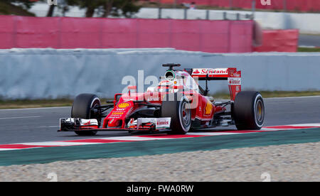 F1 prove a Barcellona - Circuito de Catalunya- 1A MARZO 2016 Foto Stock