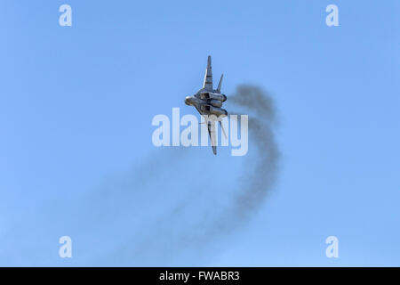 Mikoyan-Gurevich MiG-29un fighter aircraft dal polacco Air Force. Foto Stock