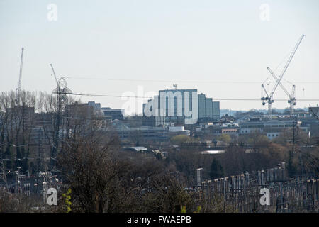Uxbridge, West London, visto dal Buckinghamshire Foto Stock