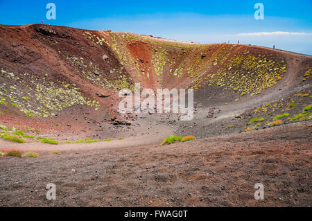 Crateri Silvestri. Il monte Etna. Nicolisi, Catania, Sicilia, Italia Foto Stock