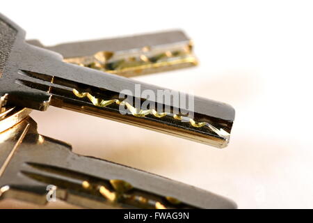 Chiudere le chiavi e cilindri di bloccaggio Foto Stock