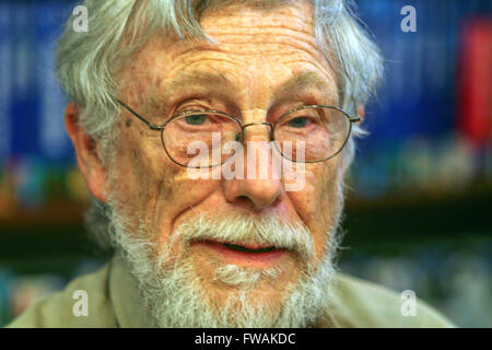 Gary Snyder un poeta americano durante la sua visita a Praga nel 2007 Foto Stock